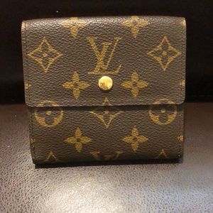 LOUIS VUITTON Monogramed Vintage Wallet Authentic TH0020